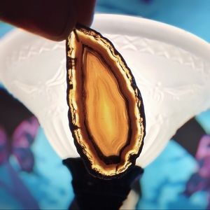 Vintage Agate Slice Pendant